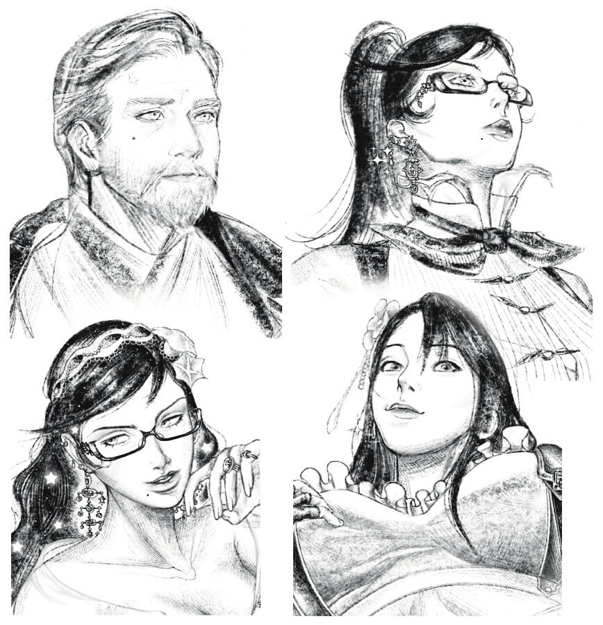 Pencil Headshot Commission Examples